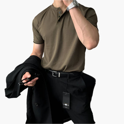 Leichtes und vielseitiges weiches T-Shirt von Marco Marino™, ideal für den täglichen Gebrauch.