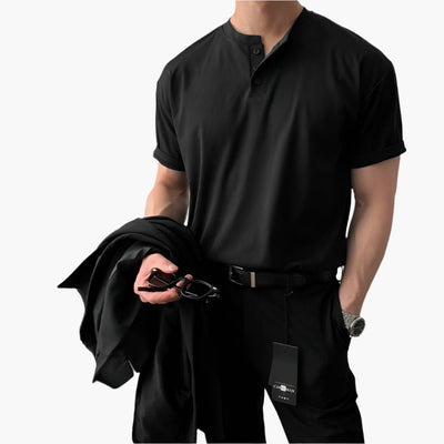 Leichtes und vielseitiges weiches T-Shirt von Marco Marino™, ideal für den täglichen Gebrauch.