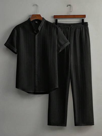 Zweiteiliges Herren-Outfit, Unifarben, atmungsaktiv und vielseitig, von Marco Marino™.