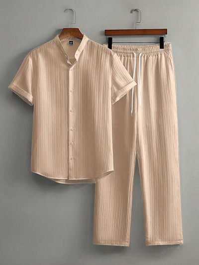 Zweiteiliges Herren-Outfit, Unifarben, atmungsaktiv und vielseitig, von Marco Marino™.