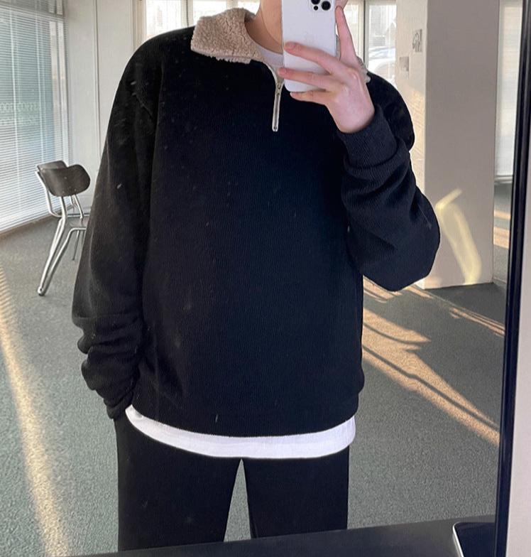 Warmes-Winter-Sweatshirt-Mit-Plüsch-Innenfutter-Davinci