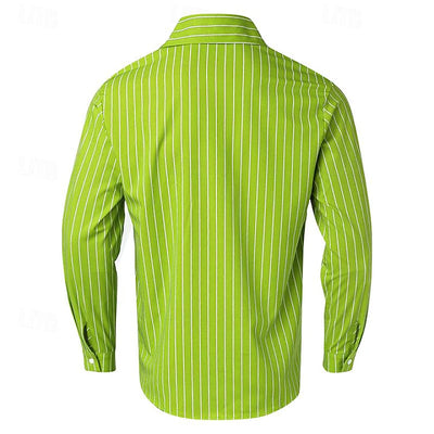 Stilvolles gestreiftes Sommerhemd Herren von Marco Marino™ – atmungsaktiv, leicht und perfekt für den Sommer.
