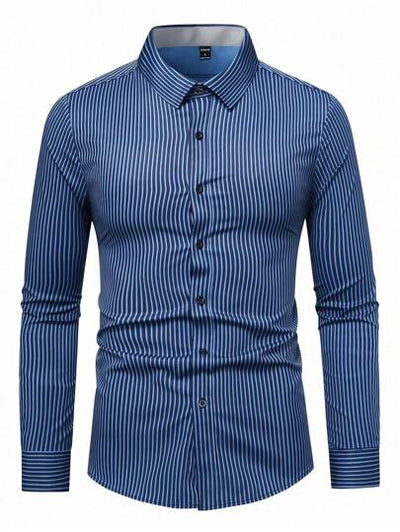 Old Money Herren Premium Streifenhemd, klassischer und moderner Stil von Marco Marino™.