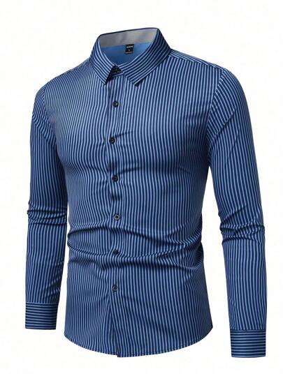Old Money Herren Premium Streifenhemd, klassischer und moderner Stil von Marco Marino™.