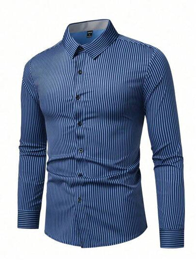 Old Money Herren Premium Streifenhemd, klassischer und moderner Stil von Marco Marino™.