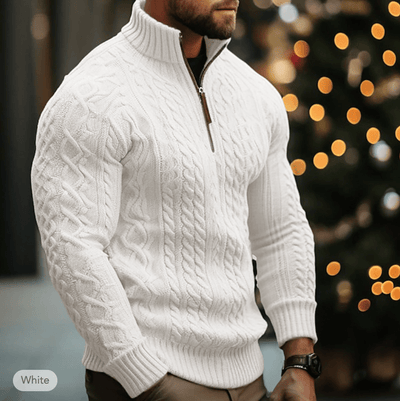 Marco Marino™ Herren Pullover, Quarter-Zip, stilvolles Design, Premium Komfort.