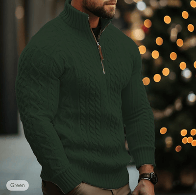 Marco Marino™ Herren Pullover, Quarter-Zip, stilvolles Design, Premium Komfort.
