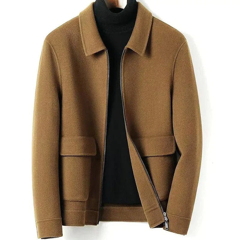 Marco Marino™ Herren-Wollmantel für den Winter, warm, elegant, atmungsaktiv und perfekt geschneidert.