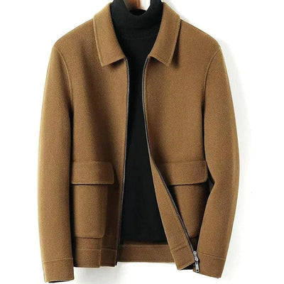 Marco Marino™ Herren-Wollmantel für den Winter, warm, elegant, atmungsaktiv und perfekt geschneidert.