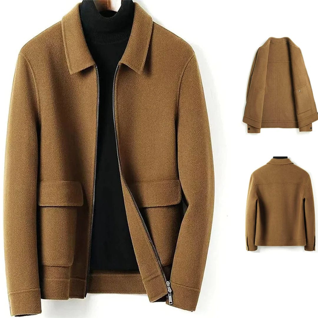 Marco Marino™ Herren-Wollmantel für den Winter, warm, elegant, atmungsaktiv und perfekt geschneidert.