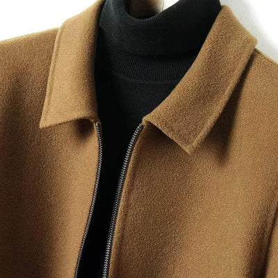 Marco Marino™ Herren-Wollmantel für den Winter, warm, elegant, atmungsaktiv und perfekt geschneidert.
