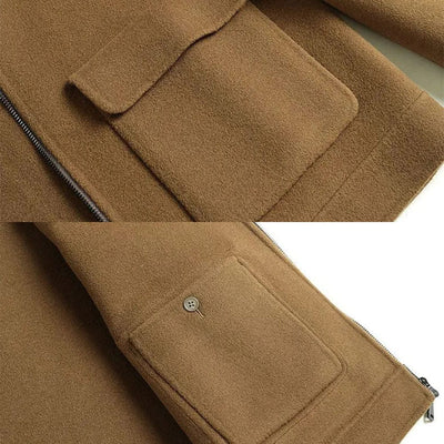 Marco Marino™ Herren-Wollmantel für den Winter, warm, elegant, atmungsaktiv und perfekt geschneidert.