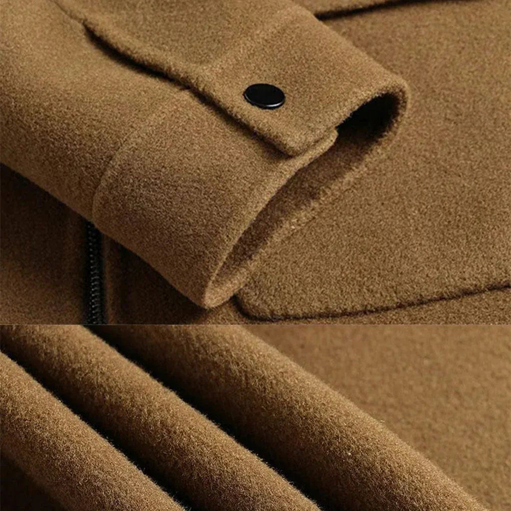 Marco Marino™ Herren-Wollmantel für den Winter, warm, elegant, atmungsaktiv und perfekt geschneidert.