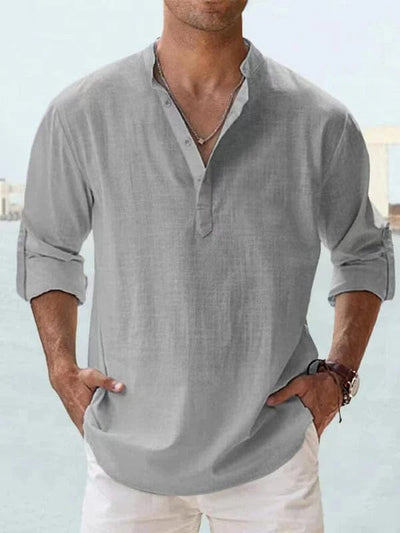 Leinenhemd Herren für Freizeit- und semi-formellen Stil - Marco Marino™