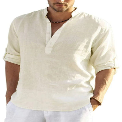 Leinenhemd Herren für Freizeit- und semi-formellen Stil - Marco Marino™