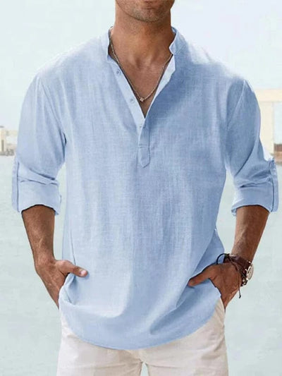Leinenhemd Herren für Freizeit- und semi-formellen Stil - Marco Marino™