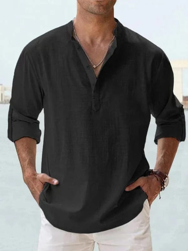 Leinenhemd Herren für Freizeit- und semi-formellen Stil - Marco Marino™