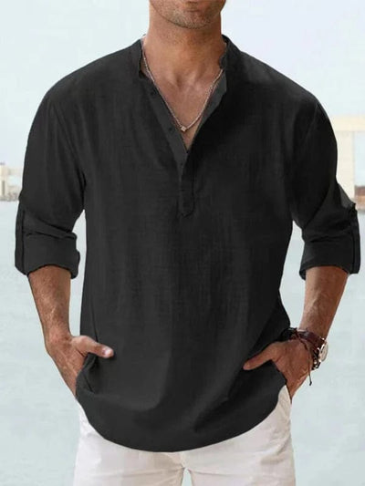 Leinenhemd Herren für Freizeit- und semi-formellen Stil - Marco Marino™