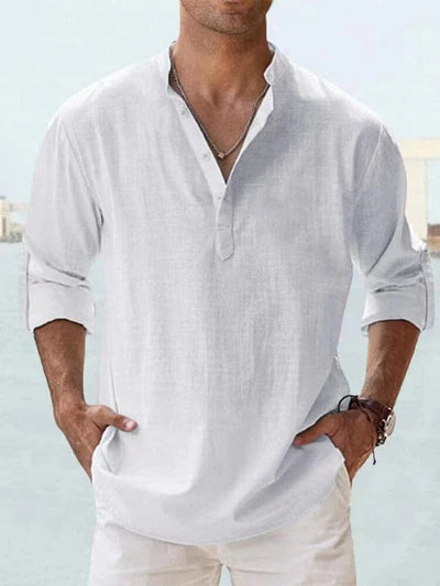 Leinenhemd Herren für Freizeit- und semi-formellen Stil - Marco Marino™