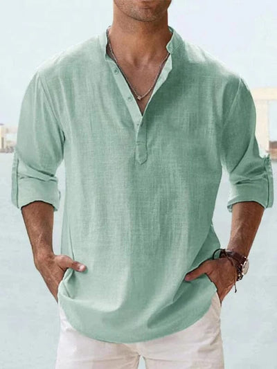 Leinenhemd Herren für Freizeit- und semi-formellen Stil - Marco Marino™