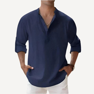 Leinenhemd Herren für Freizeit- und semi-formellen Stil - Marco Marino™