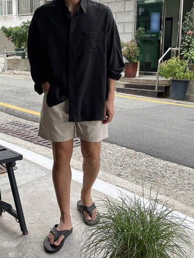Atmungsaktives und stylisches Leinenhemd Herren von Marco Marino™. Ideal für warmes Wetter und legere Ausflüge.