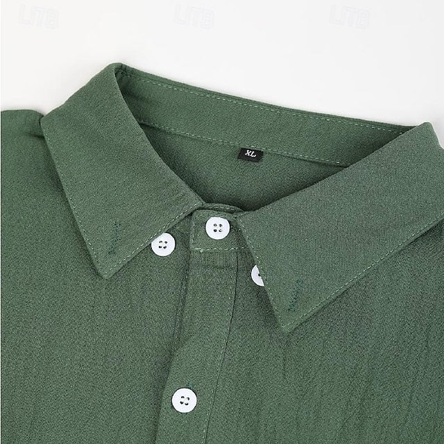 Stylisches Leinenhemd Herren, leicht und atmungsaktiv, Premium-Leinenhemd von Marco Marino™.