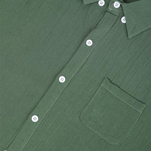 Stylisches Leinenhemd Herren, leicht und atmungsaktiv, Premium-Leinenhemd von Marco Marino™.