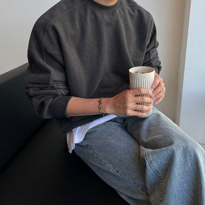 Marco Marino™ Relaxed Crewneck Pullover - Weiche und Komfortable Freizeitmode