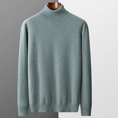 Rollkragenpullover aus 100% Merinowolle, elegant, warm und atmungsaktiv.