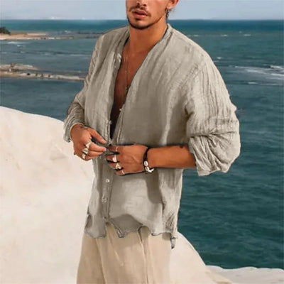 Leinenhemd Herren von Marco Marino™ – stilvolles und atmungsaktives Sommerhemd für legere Anlässe.