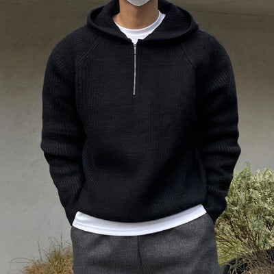 Stylische und warme Halbzip-Kapuzenjacke von Marco Marino™, ideal für jede Jahreszeit.