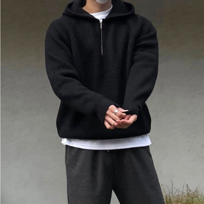 Stylische und warme Halbzip-Kapuzenjacke von Marco Marino™, ideal für jede Jahreszeit.