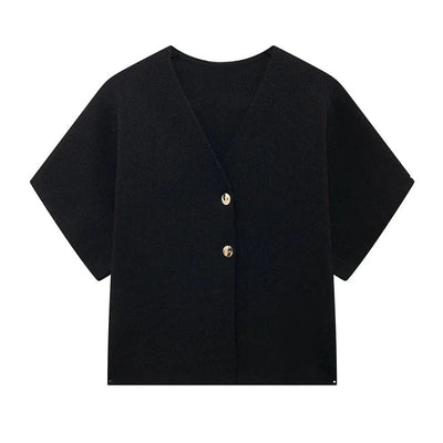 Marco Marino™ vielseitige Zwei-Knopf-Bluse für Damen, die einen Relaxed Fit und modernen Stil für den täglichen Gebrauch bietet.
