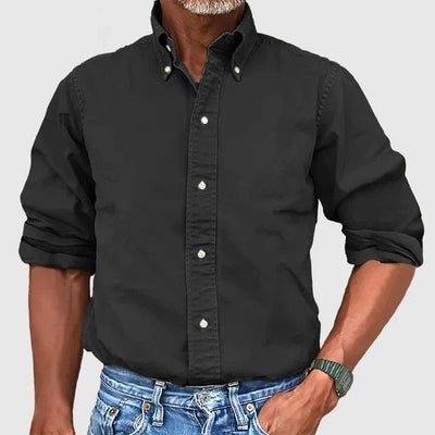 Marco Marino™ Vintage Herren Langarmhemd - Stilvoll und Bequem