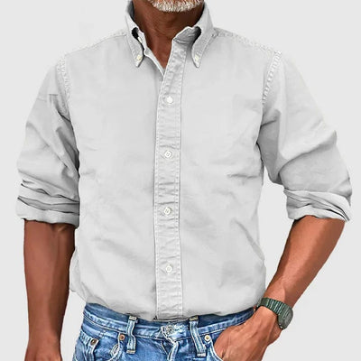 Marco Marino™ Vintage Herren Langarmhemd - Stilvoll und Bequem