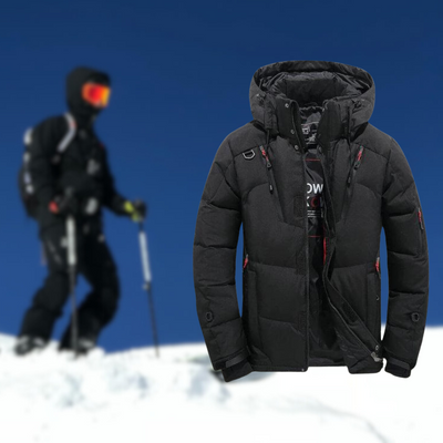 Benjamin - Winter Mens Waterproof Warm Down Jacket | Detachable Hood