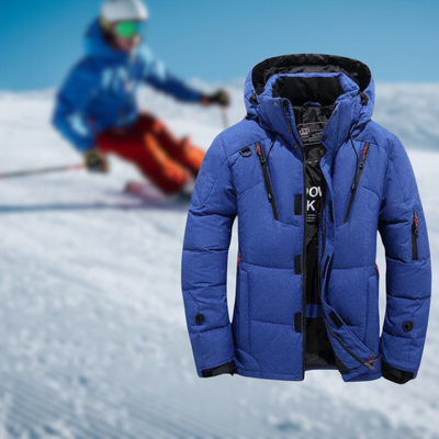 Benjamin - Winter Mens Waterproof Warm Down Jacket | Detachable Hood