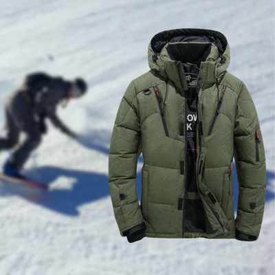 Benjamin - Winter Mens Waterproof Warm Down Jacket | Detachable Hood