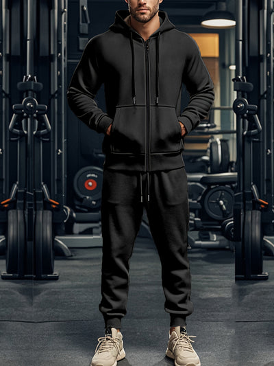 Casual Sports Hoodie Set Men