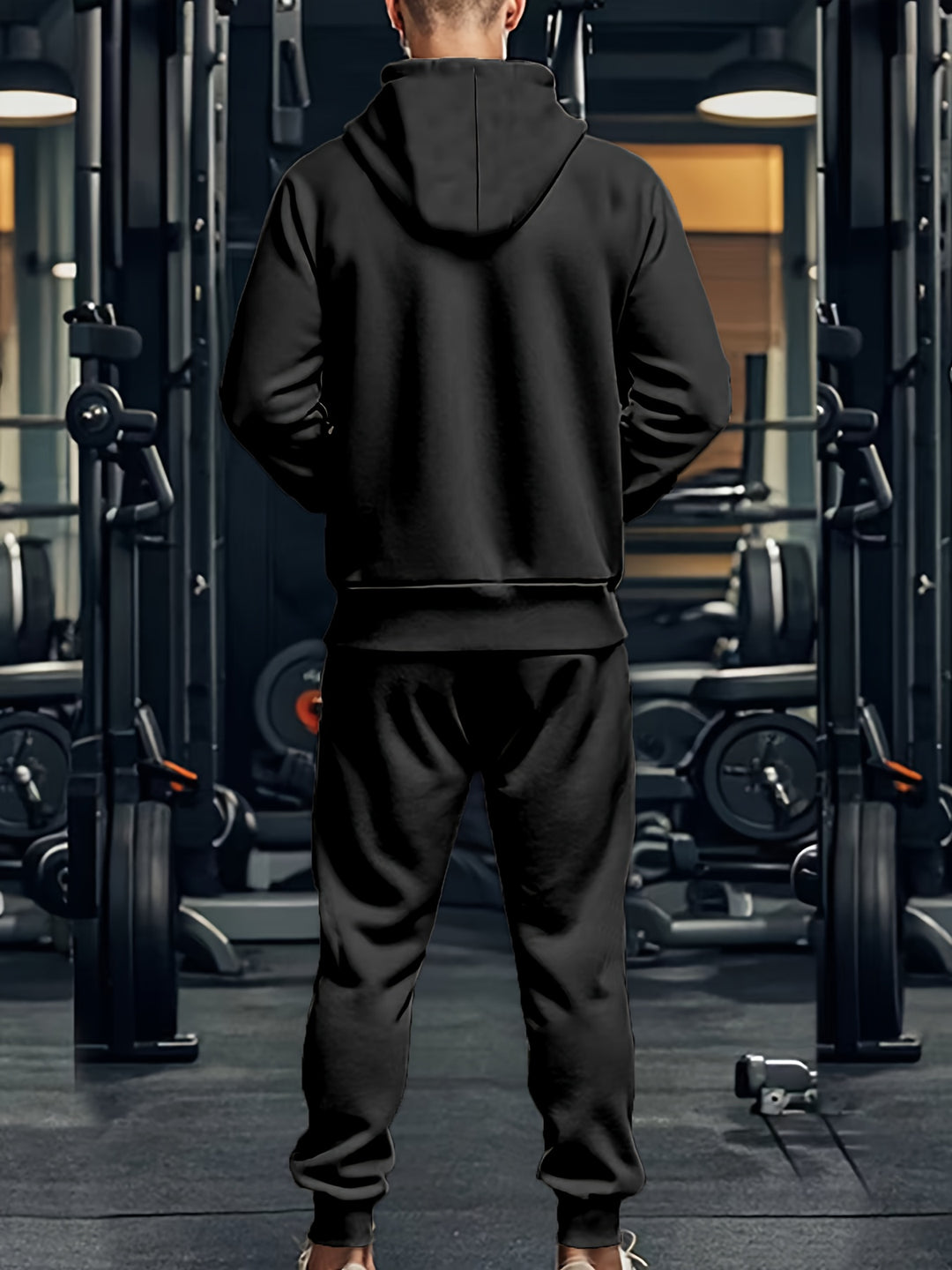 Casual Sports Hoodie Set Men