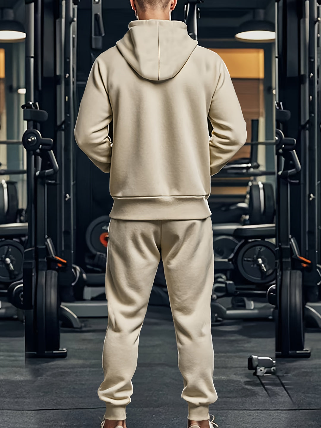 Casual Sports Hoodie Set Men