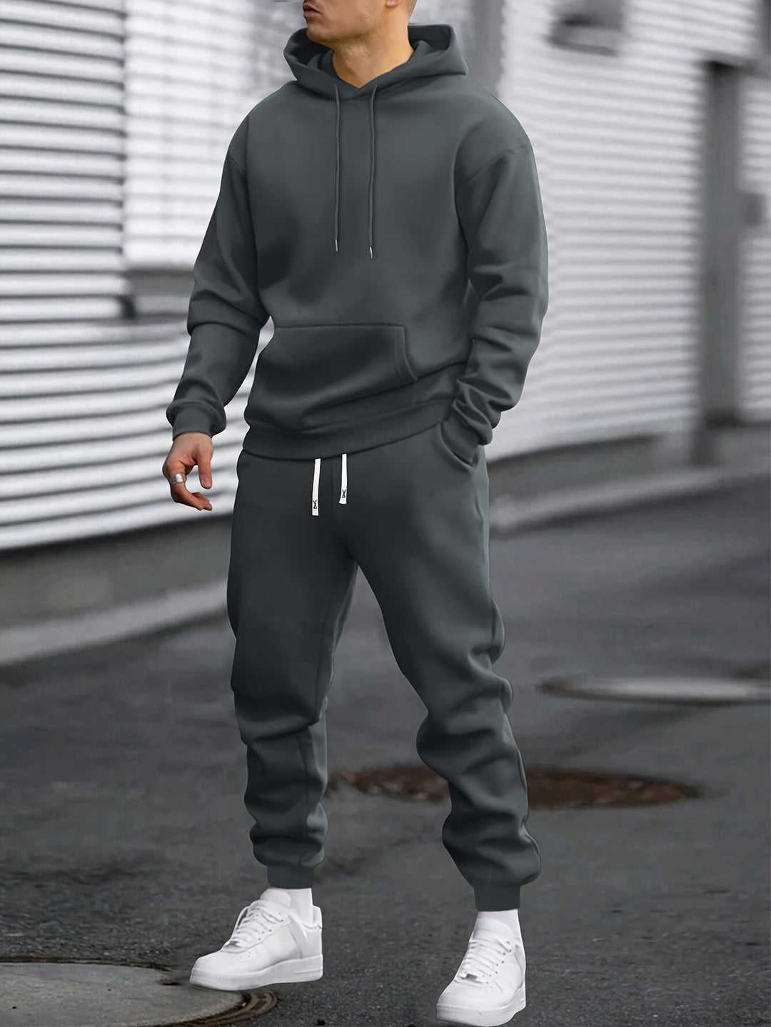 Jogging Suit Set Winter Men