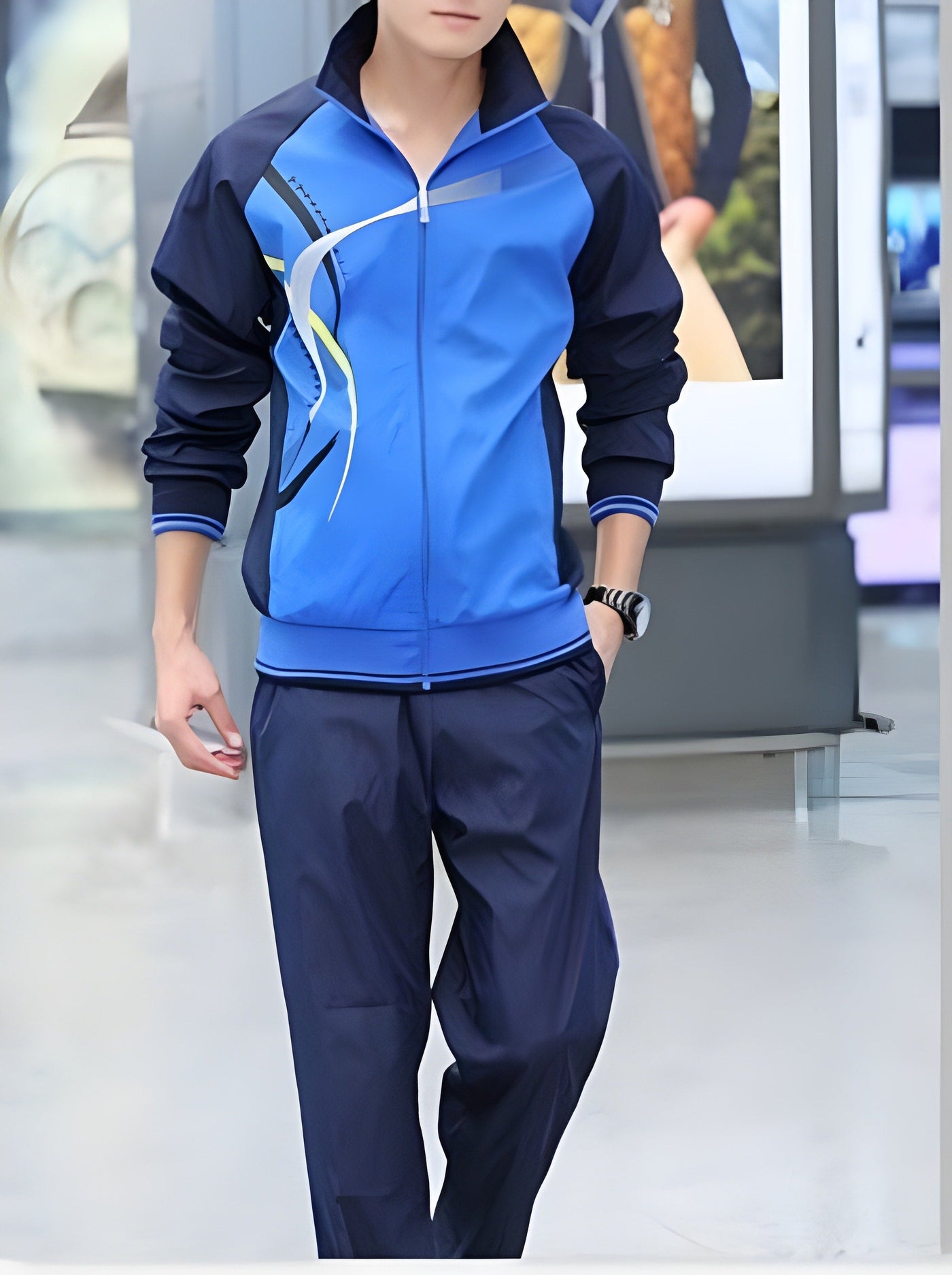 Men's Lightweight Polyester Tracksuit Set