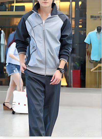 Men's Lightweight Polyester Tracksuit Set