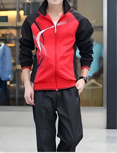 Men's Lightweight Polyester Tracksuit Set