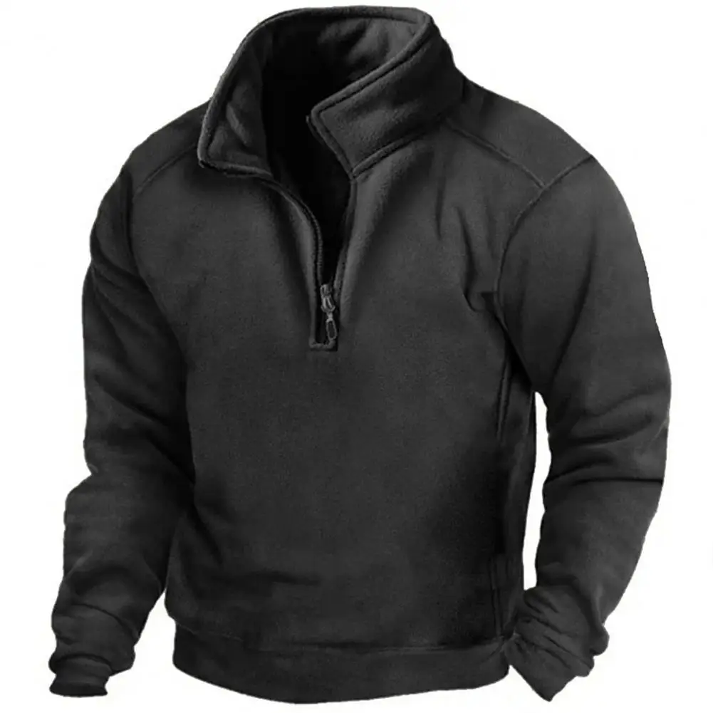 Military Quarter Zip Tactical Sweater Men
