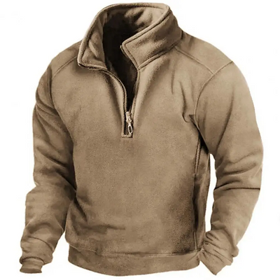 Military Quarter Zip Tactical Sweater Men