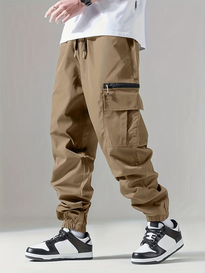 Mens Cargo Pants with Zip Pockets
