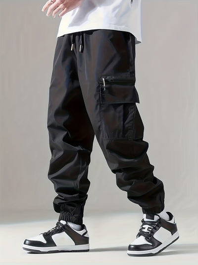 Mens Cargo Pants with Zip Pockets